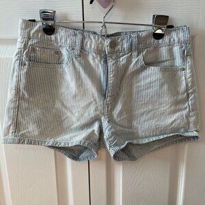 Gap Faded Striped Jean Shorts